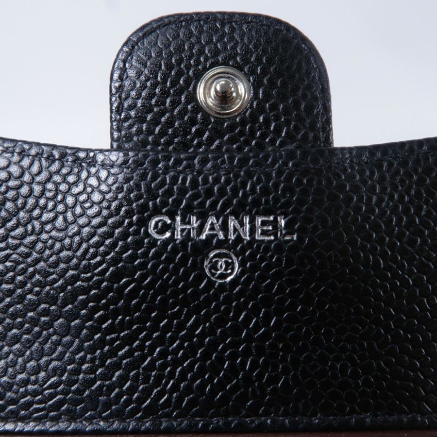 CHANEL 牛皮皮革Classic Small Flap Wallet銀包-4