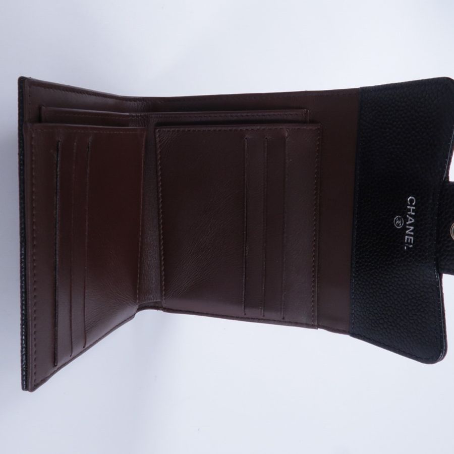 CHANEL 牛皮皮革Classic Small Flap Wallet銀包-9