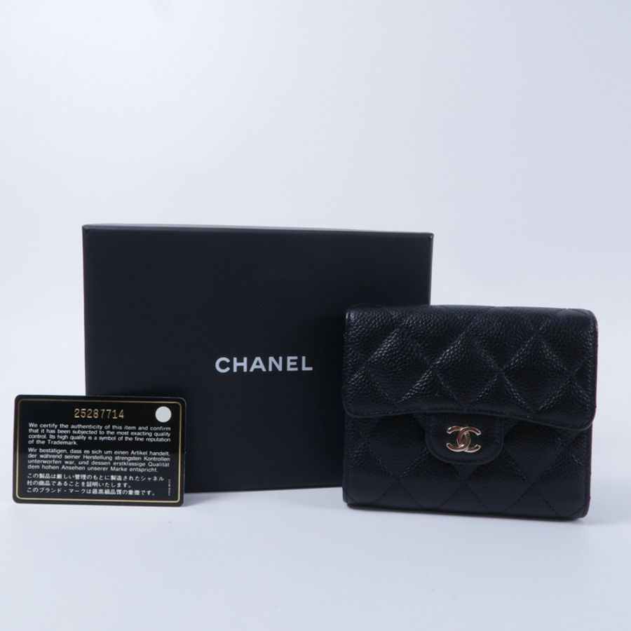 CHANEL 牛皮皮革Classic Small Flap Wallet銀包-10