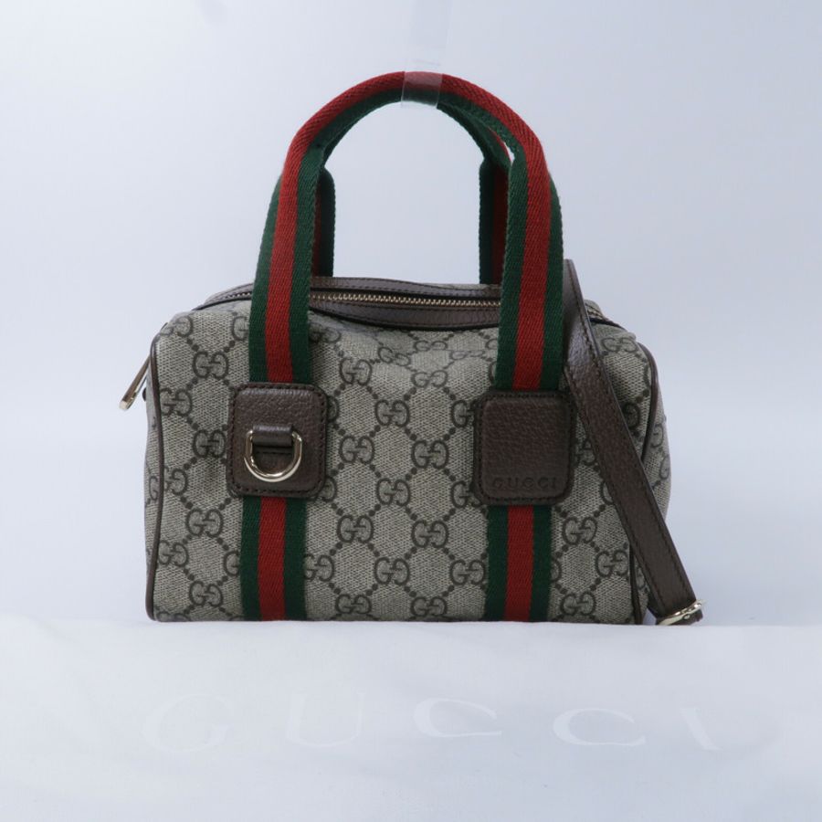 GUCCI 塗層帆布Ophidia Mini GG Supreme手挽肩背兩用袋-8