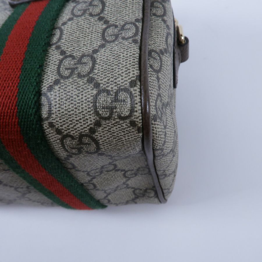 GUCCI 塗層帆布Ophidia Mini GG Supreme手挽肩背兩用袋-10