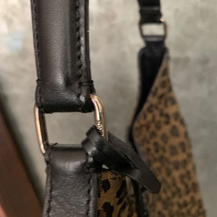 Fendi豹紋hobo 腋下包 肩背包 手提包 y2k 超流行動物紋 時尚辣妹穿搭必備-1