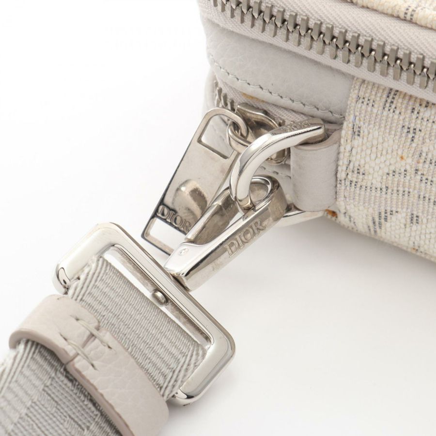 Christian Dior Oblique 斜背包,帆布皮革,米色,二手女款-6