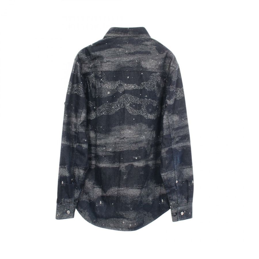 DIOR × PETER DOIG 襯衫 043D584F5338 純棉 海軍藍 #37 二手 男款-1