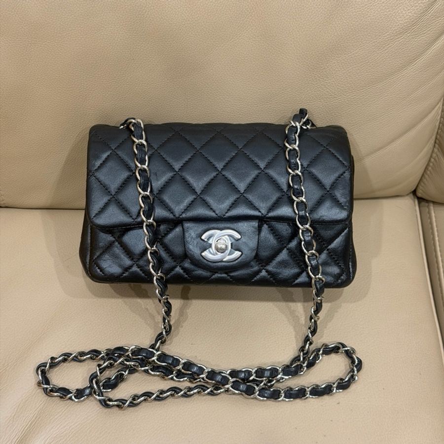 99新全配🖤✨#香奈兒 #黑銀 #cf mini #盒子塵袋購證-27