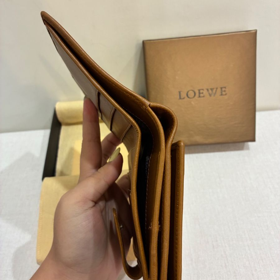 98新🤎#Loewe #復古短夾 #麂皮 #耐磨耐髒 #盒子塵袋購證-12
