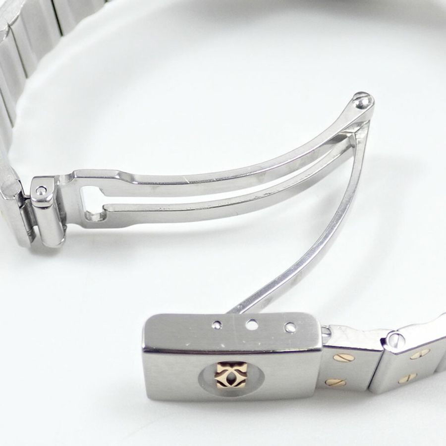 卡地亞 Santos Octagon SM 女士石英腕錶,不鏽鋼及 18K 黃金材質,型號 W2001683/187903,電池驅動-8