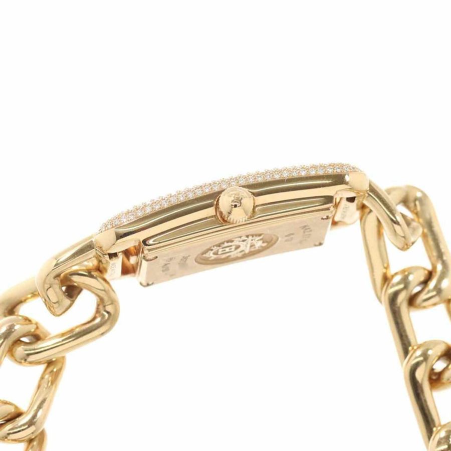 愛馬仕 Nantucket NA2 171c 女士腕錶,兩件式鑽石砂金石錶殼,18K 玫瑰金錶殼,純石英機芯-5