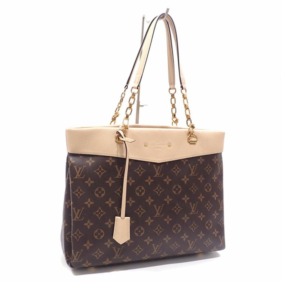 路易威登 Monogram Pallas 女士單肩購物包 M41580 沙丘色-0