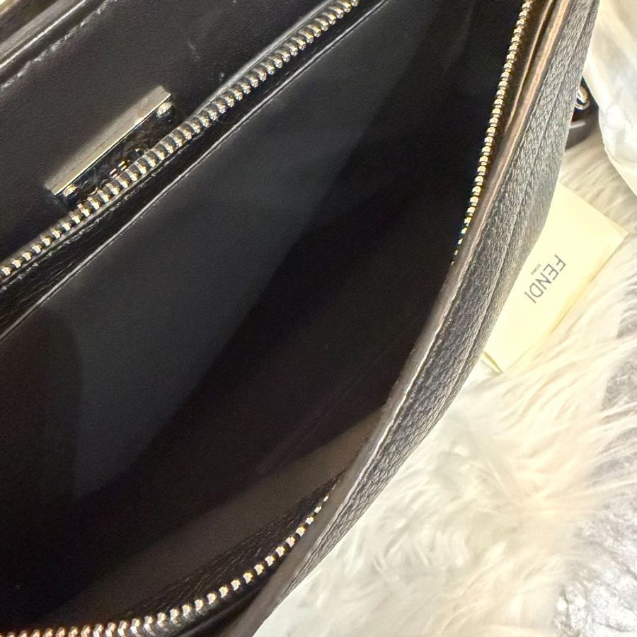 FENDI 牛皮PEEKABOO兩用 黑色-4