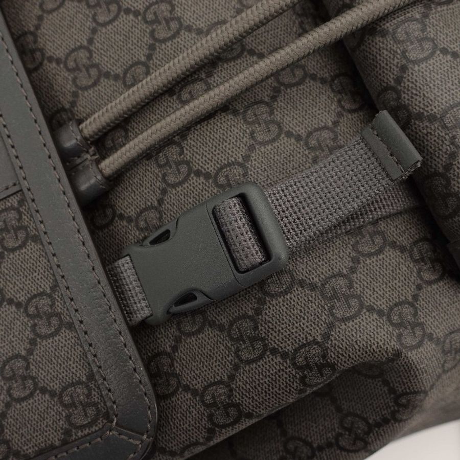 Gucci Ophidia系列大號GG背包深灰色後背包-12
