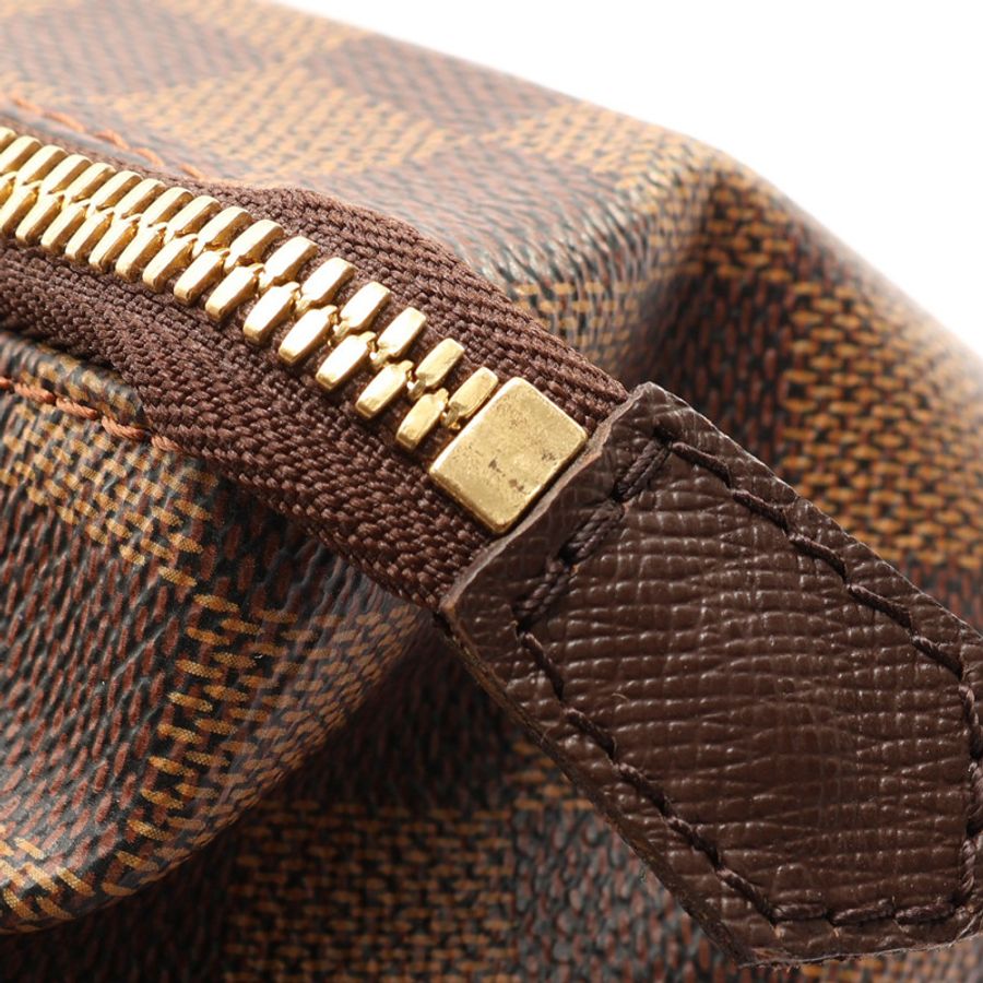 棕色 棋盤格帆布 BELEM PM 手提包【LOUIS VUITTON LV 路易威登】 N51173-10