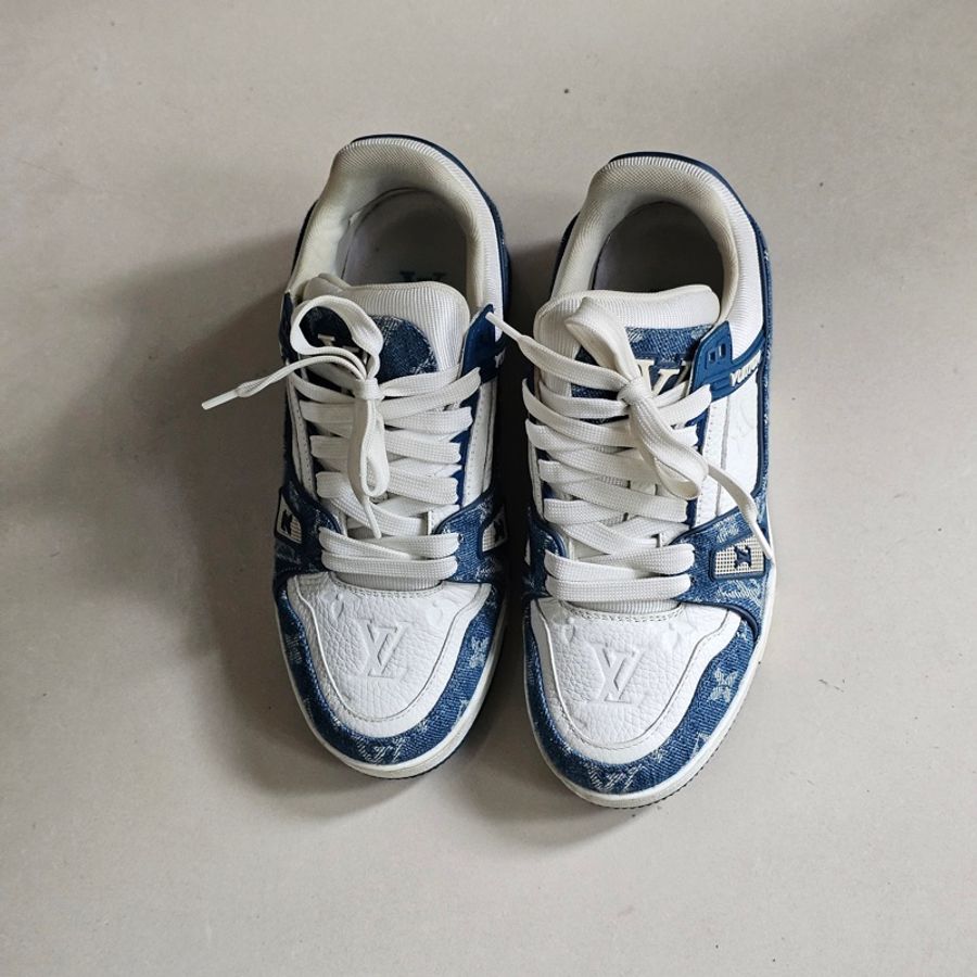 LV Trainer 牛仔藍運動鞋37.5-2