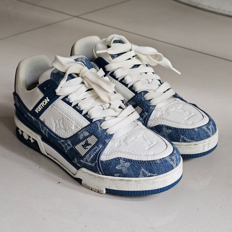 LV Trainer 牛仔藍運動鞋37.5-7