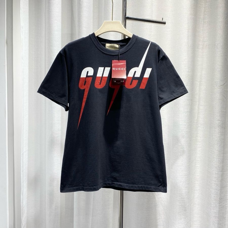 GUCCI 古馳 短袖tee T-shirt Blade 刀鋒字母印花Logo-0