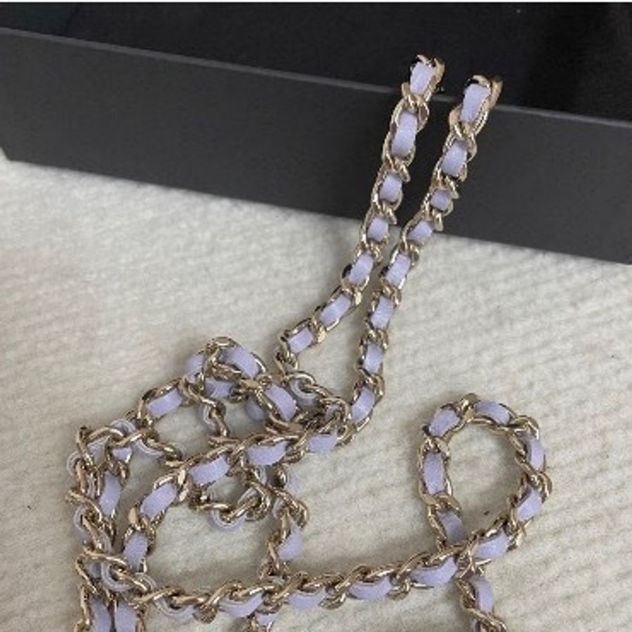 CHANEL Mini Top Handle Flap Bag Lavender 小羊皮手提鏈袋-13