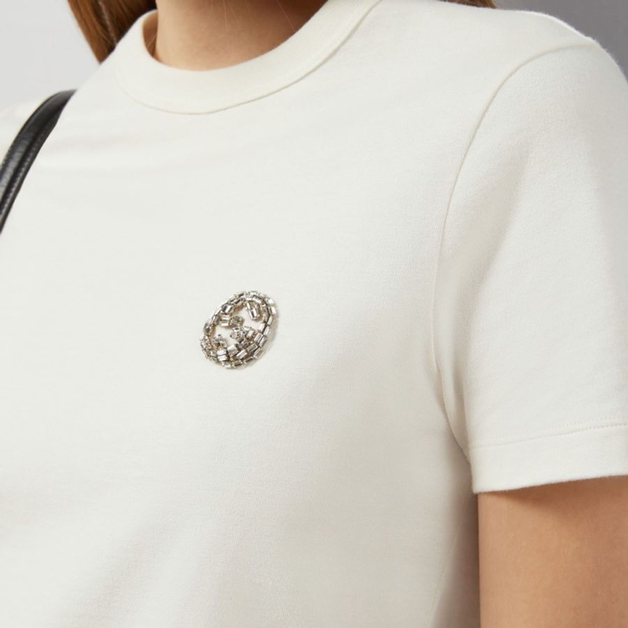 Gucci 女士 互扣G圖案T恤XS S M碼-5
