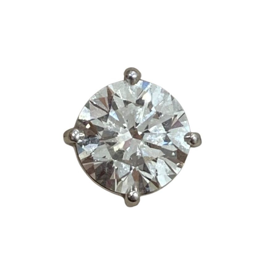 TIFFANY&CO 蒂芬妮 Solitaire 鑽石針式耳環 鉑金-5