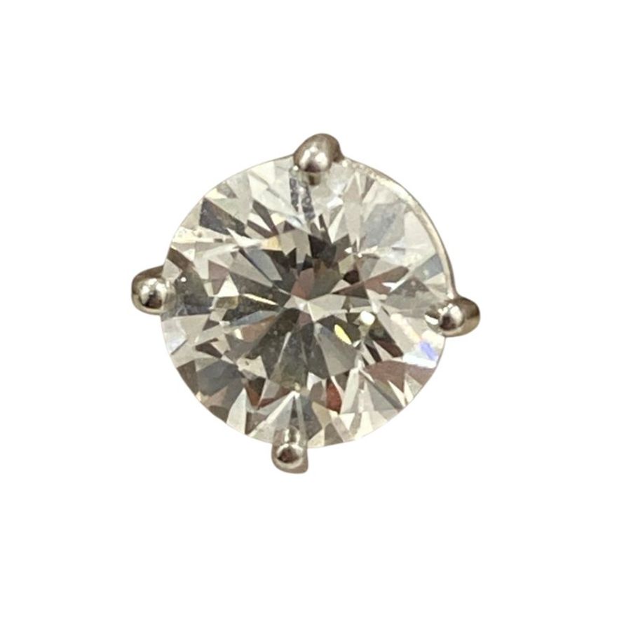 TIFFANY&CO 蒂芬妮 Solitaire 鑽石針式耳環 鉑金-6