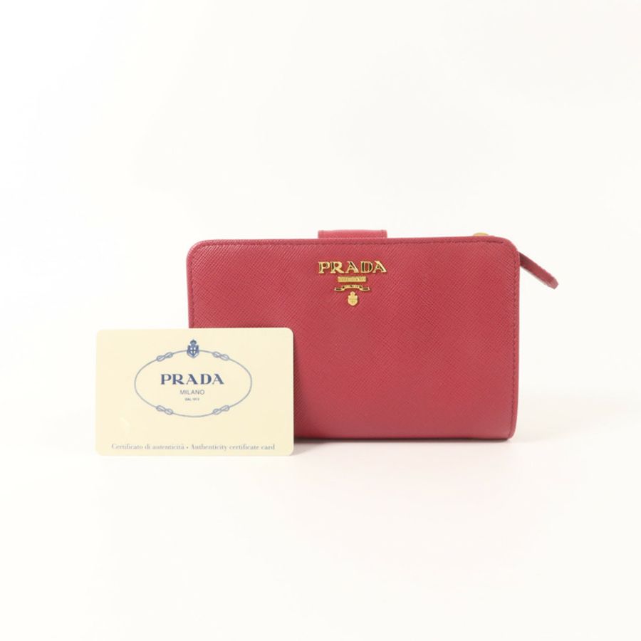 PRADA Saffiano皮革Bifold Wallet錢包-10