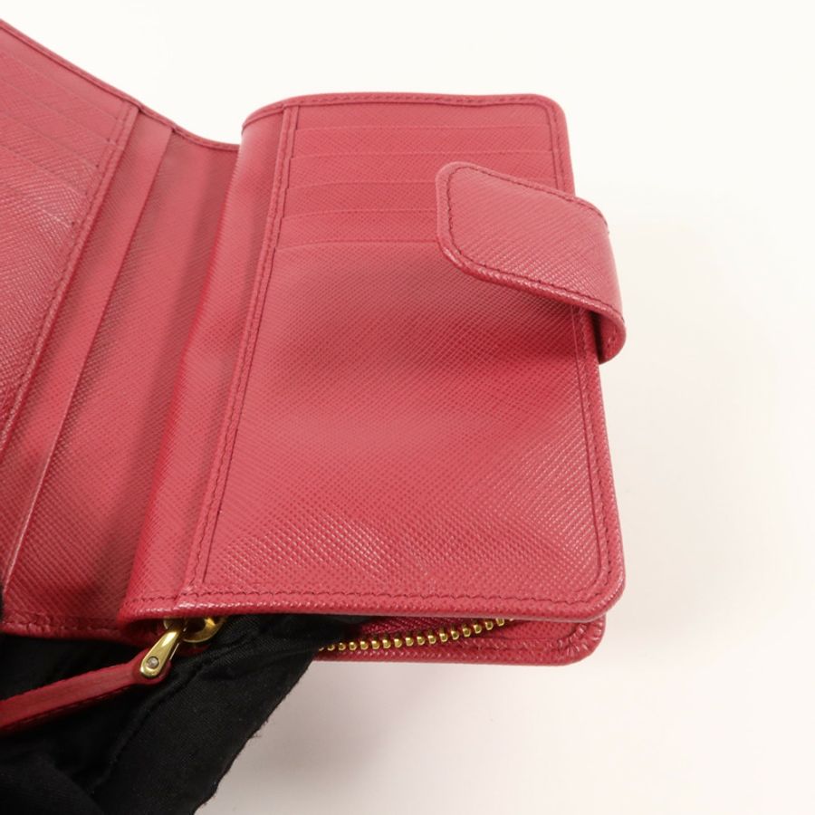 PRADA Saffiano皮革Bifold Wallet錢包-19