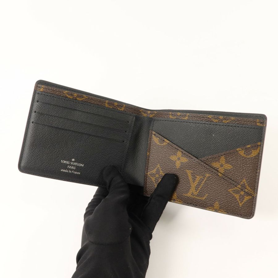 LOUIS VUITTON Monogram Macassar Multiple Wallet錢包-4