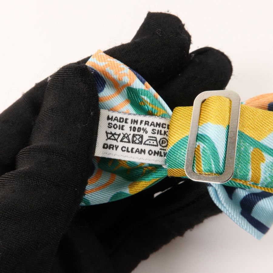 HERMES 絲質Bowtie領結-7
