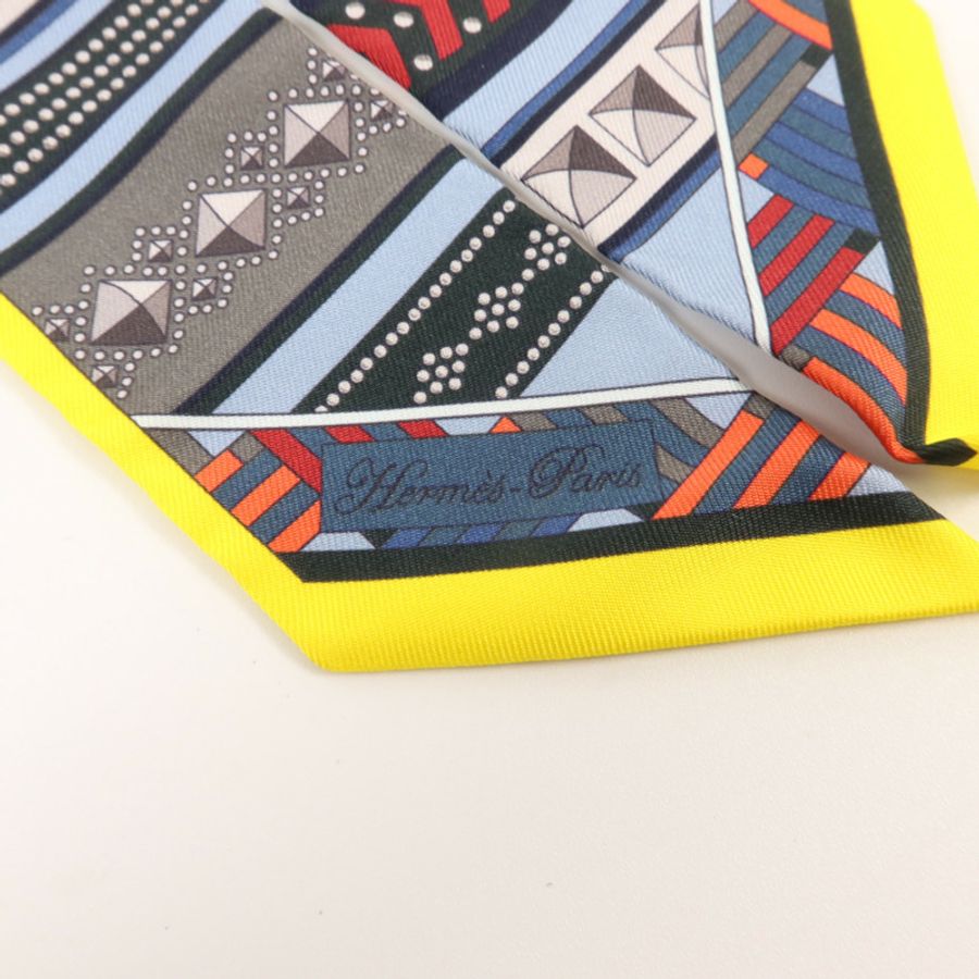 HERMES 絲質Twilly絲巾-4