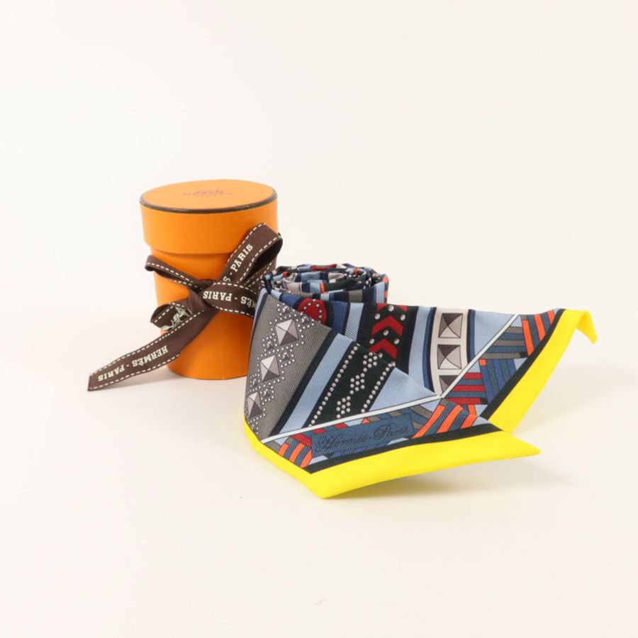 HERMES 絲質Twilly絲巾-7