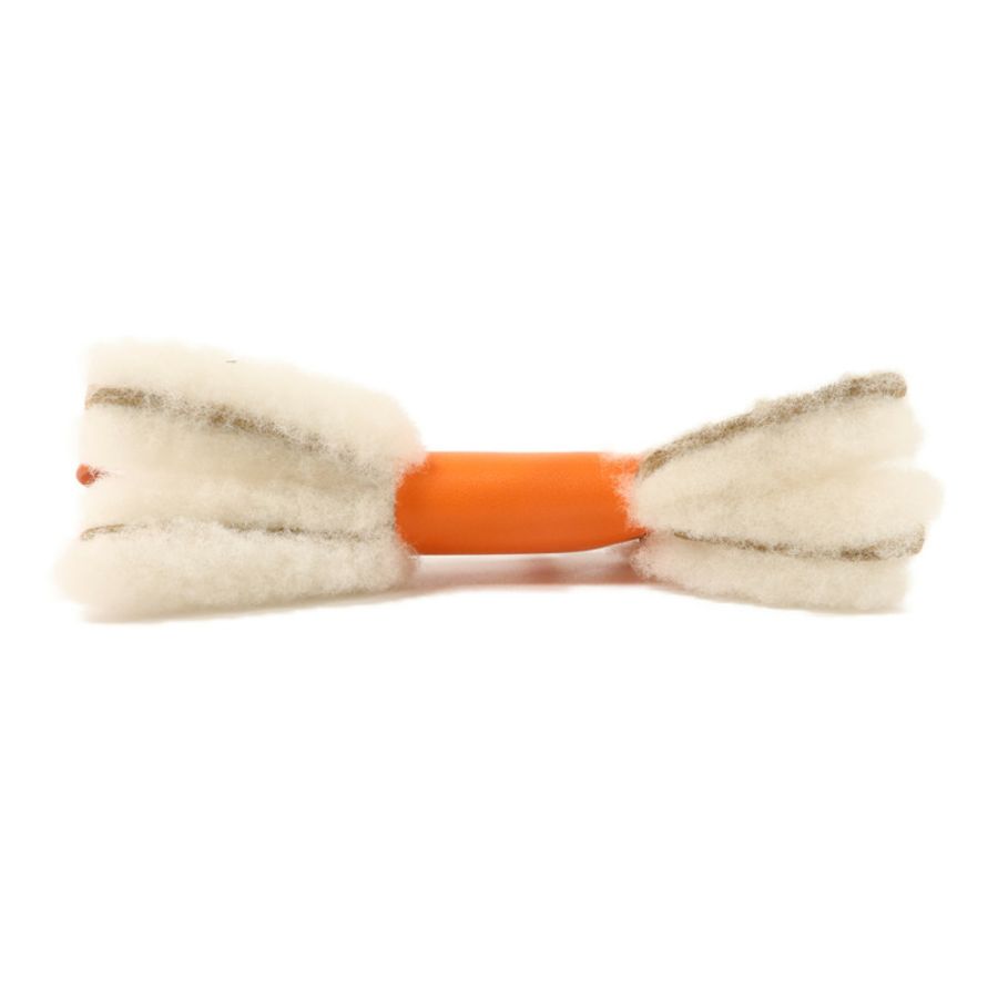 HERMES Milo皮革/Merinos羊毛Budy Charm掛飾Capucine/Sienne-2