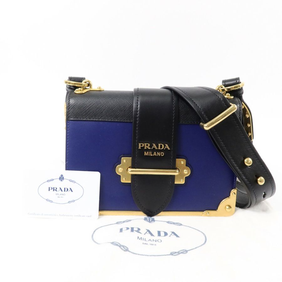 PRADA Saffiano皮革Cahier Bag肩背袋-15