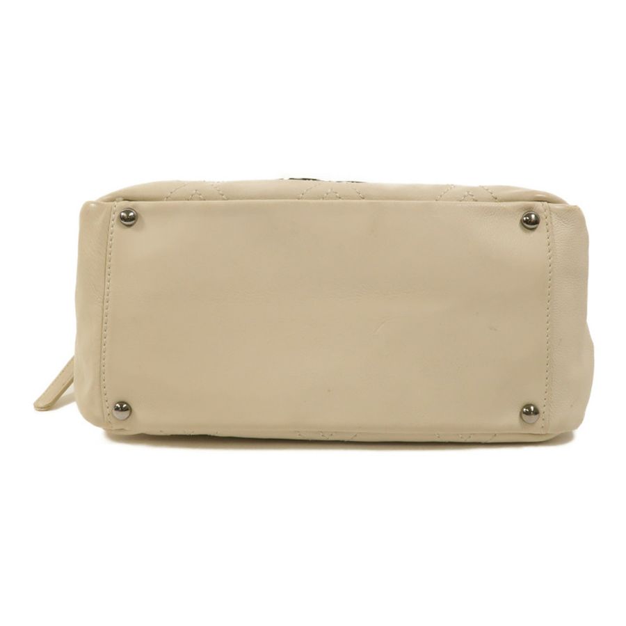 CHANEL 牛皮皮革Diamond Stitch Tote Bag鏈帶肩背袋-3