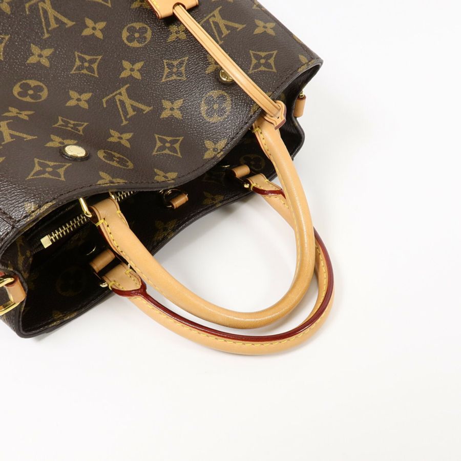 LOUIS VUITTON Monogram Montaigne MM手挽肩背兩用袋-8
