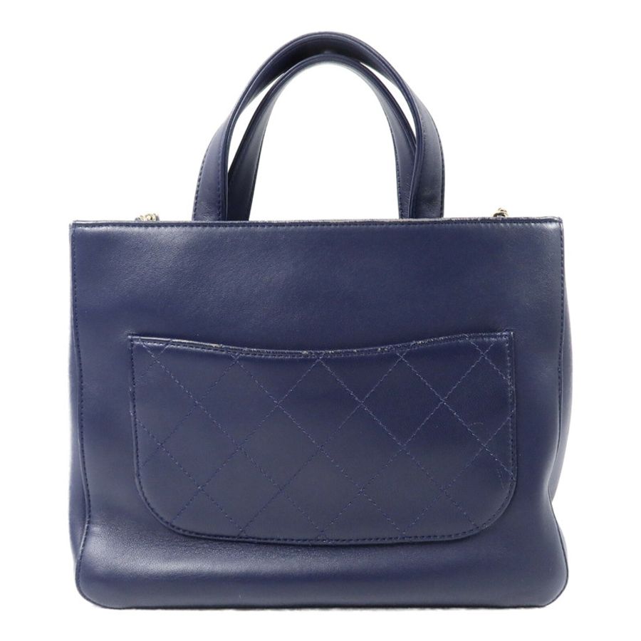 CHANEL 牛皮皮革2 Way Shoulder鏈帶手挽肩背兩用袋-1