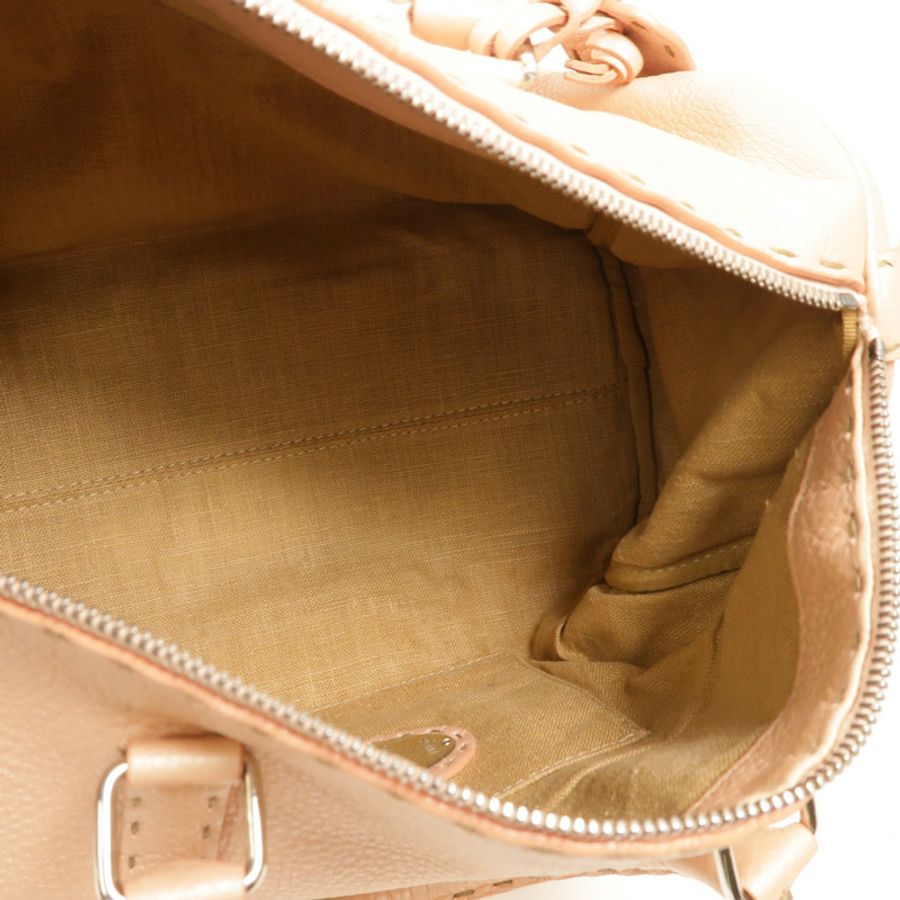 FENDI 牛皮皮革Selleria手挽袋-4