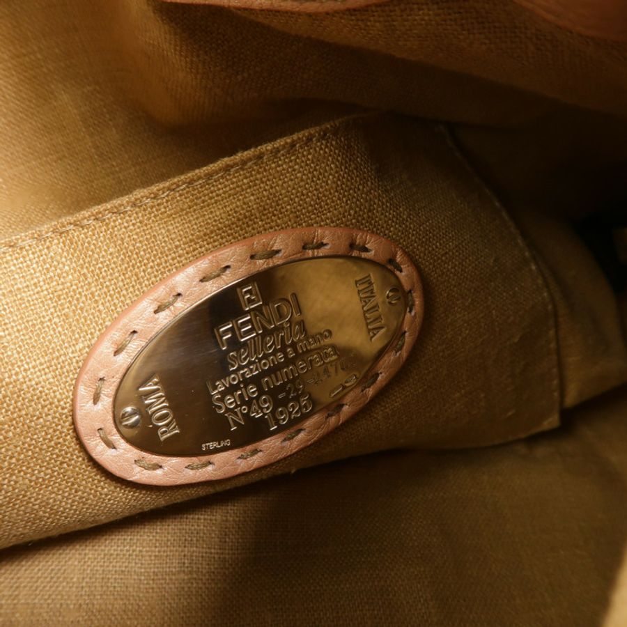 FENDI 牛皮皮革Selleria手挽袋-5