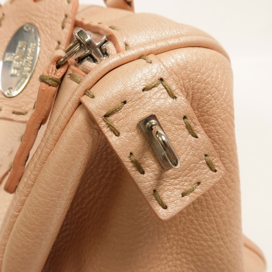 FENDI 牛皮皮革Selleria手挽袋-16