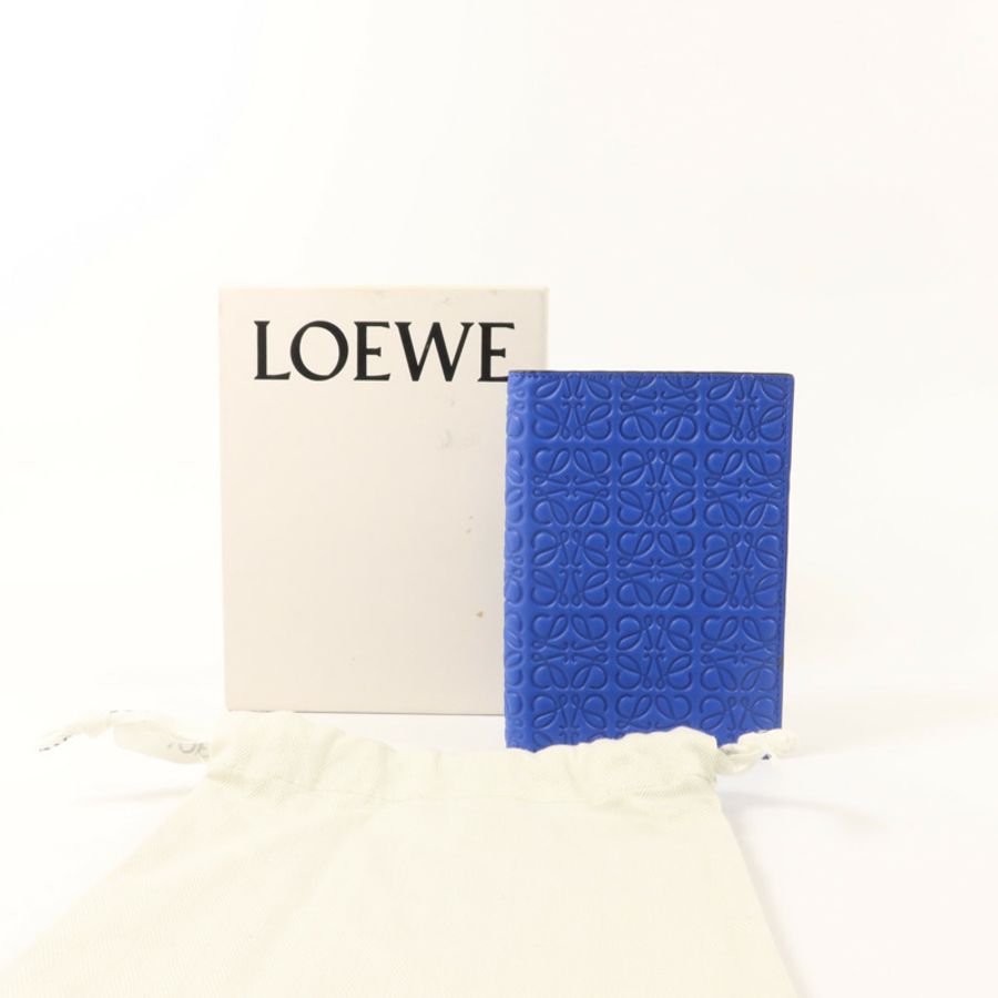 LOEWE 牛皮皮革Passport and Card Holder護照卡片套-7