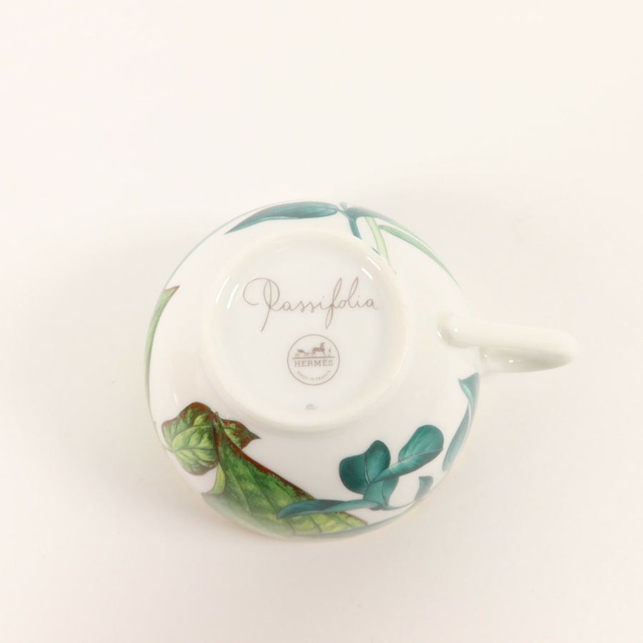 HERMES 瓷器Passifolia Teacup and Saucer茶杯和茶碟-8