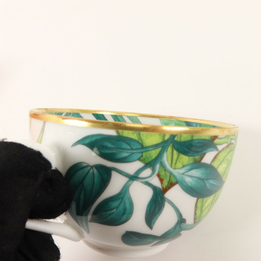 HERMES 瓷器Passifolia Teacup and Saucer茶杯和茶碟-17