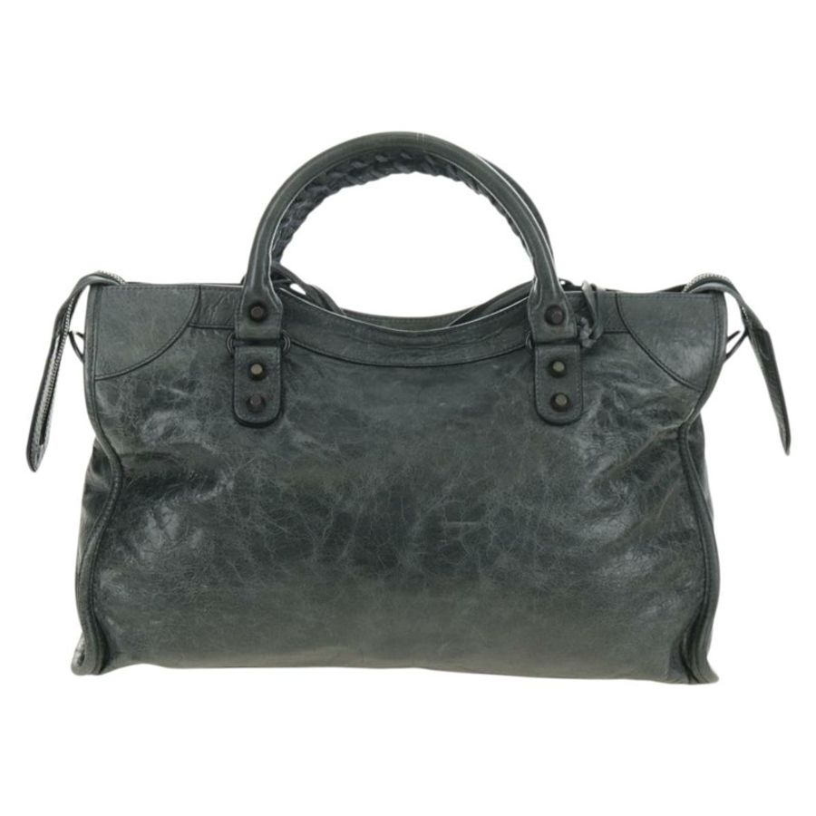 【日本直送】BALENCIAGA 城市手提包 皮革 綠色 正品 178891V-1