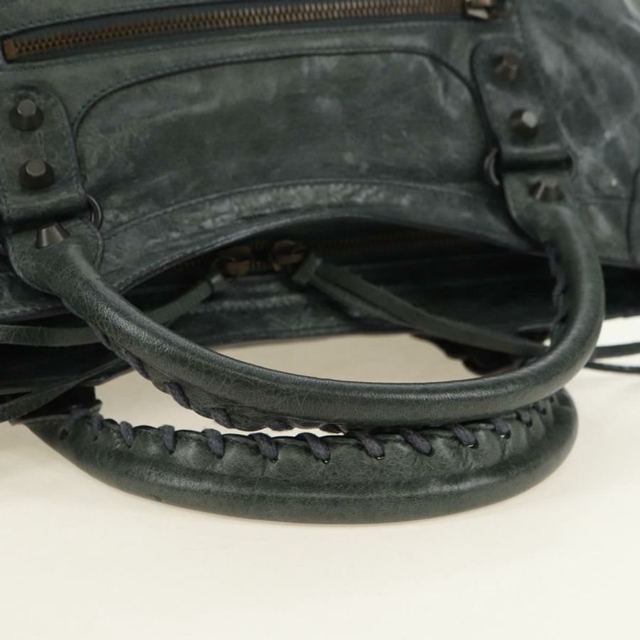 【日本直送】BALENCIAGA 城市手提包 皮革 綠色 正品 178891V-6