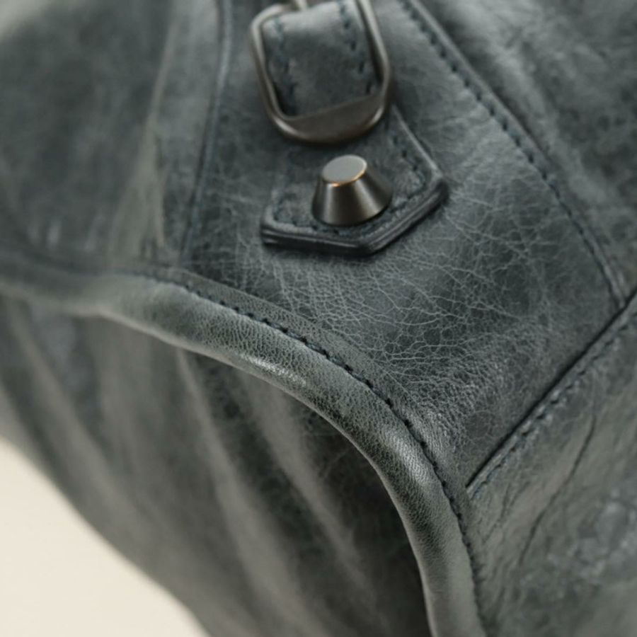【日本直送】BALENCIAGA 城市手提包 皮革 綠色 正品 178891V-13