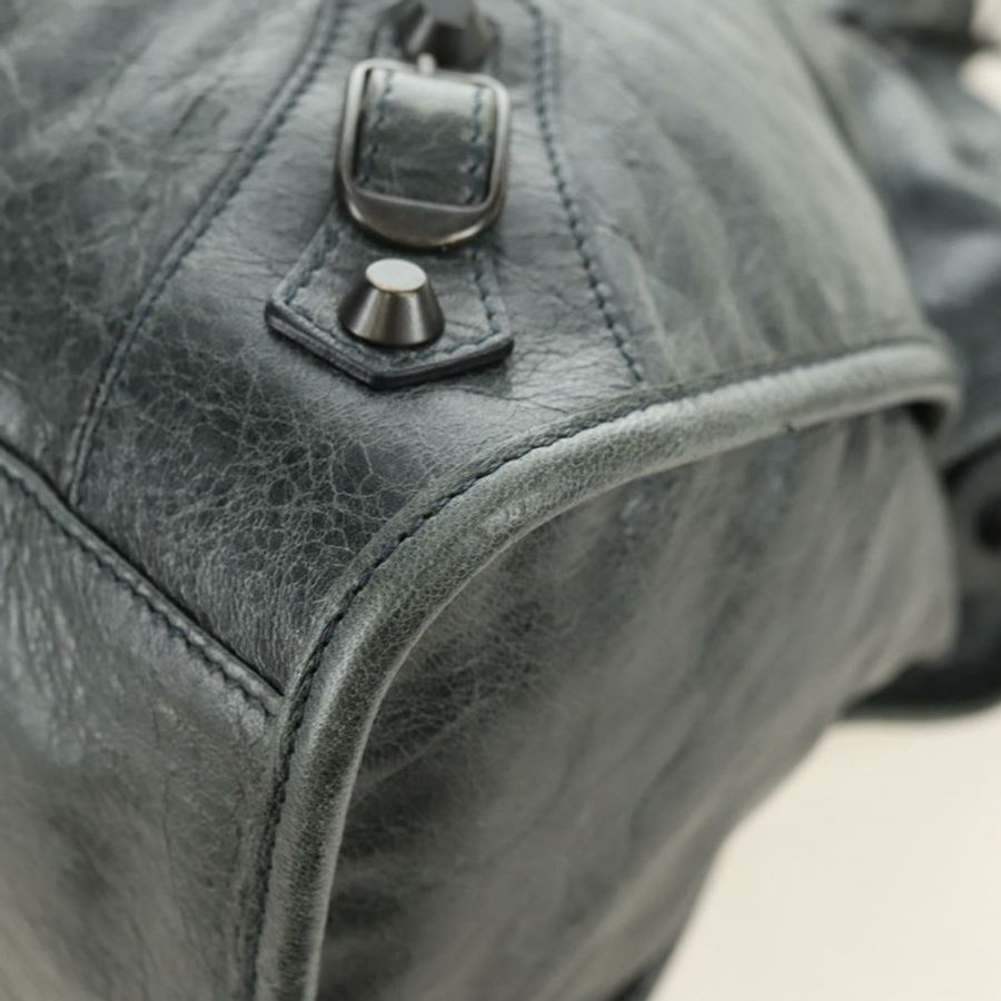 【日本直送】BALENCIAGA 城市手提包 皮革 綠色 正品 178891V-14