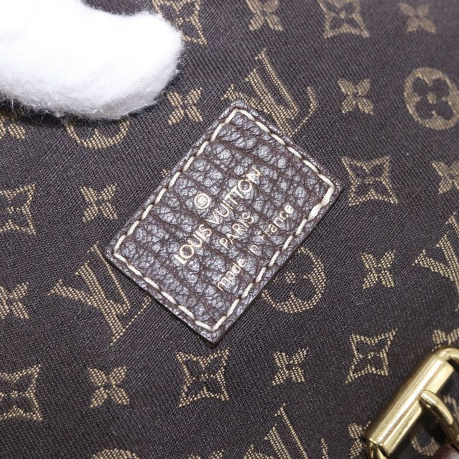 【日本直送】路易威登 Monogram Mini Lin Saumur PM 手袋 棕色 M95227 LV Auth ep14693V-18