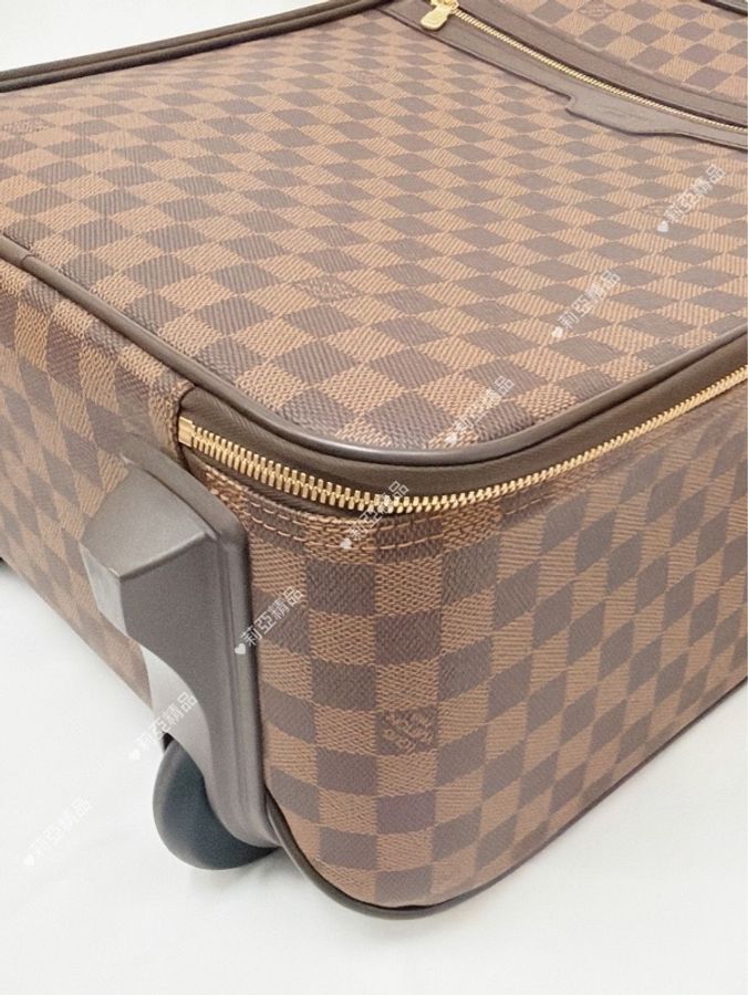 莉亞精品♡ Lv 棋盤格行李箱 二手美品-14