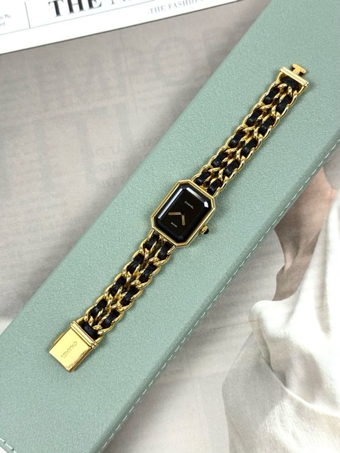 【97新 ✨ 全網最低價!】 ChanelChanel 方糖黑金錶 S碼(下單前先詢問庫存❗️❗️)-3