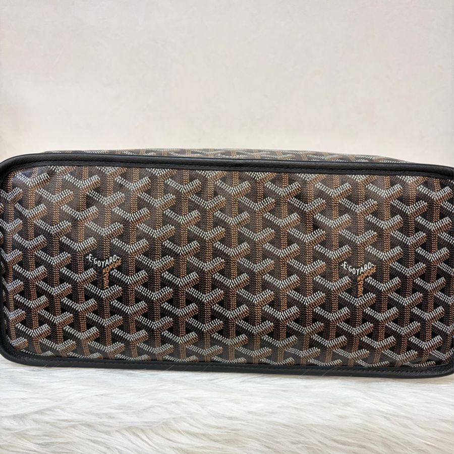 GOYARD Anjou Bag 黑皮 防水 logo 肩背包 托特包 PM-5