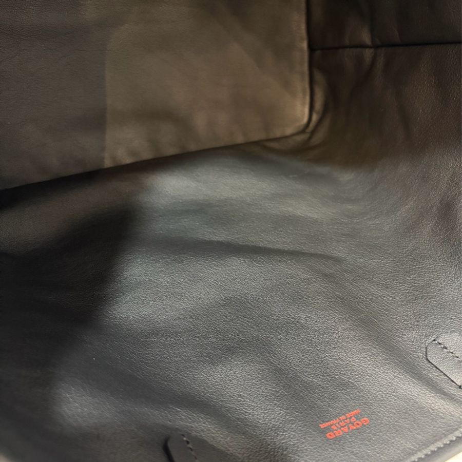 GOYARD Anjou Bag 黑皮 防水 logo 肩背包 托特包 PM-40