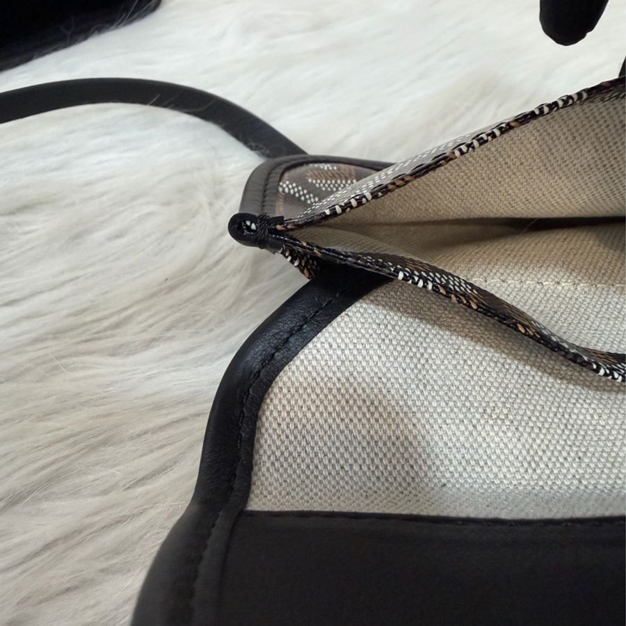 GOYARD Anjou Bag 黑皮 防水 logo 肩背包 托特包 PM-67